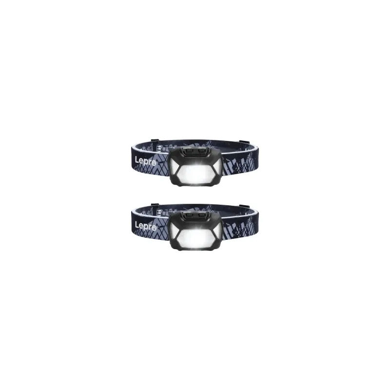 Set of 2 LEPRO 320015-2 200-lumen battery-powered headlamps
